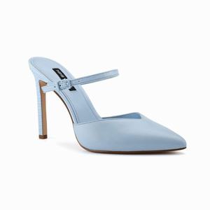 Nine West Tips Heel Mules - Blue - Ireland (EG3109472)